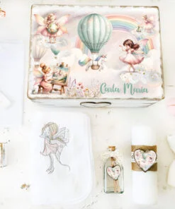 Set Trusou Bebelus Personalizat Zana Curcubeu