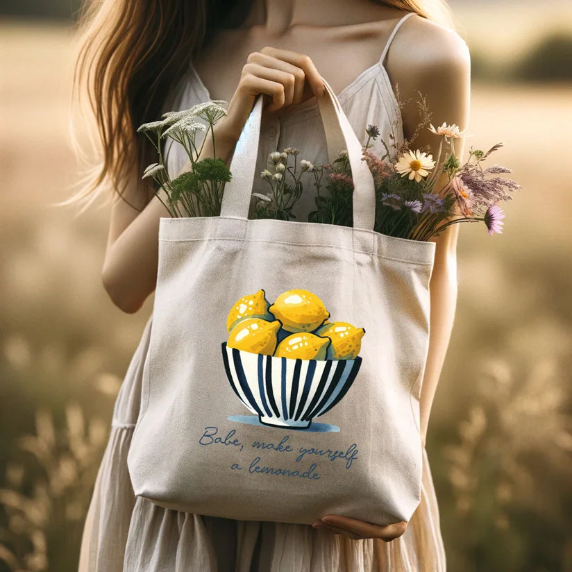 Sacosa Panza din Bumbac Natur - Lamai - imagine 3