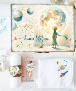 Trusou Bebe Personalizat Micul Print pe Luna Harta Stelelor