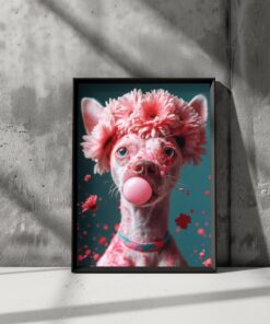 Tablou Decorativ Cățelul Roz