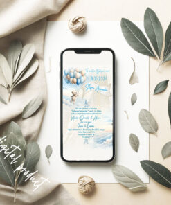 Invitatie digitala botez Ursuleti in zbor