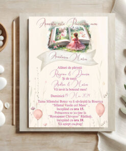 Invitatii Botez Povestea mea Set 10 bucati