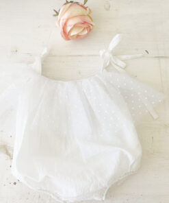 Body Elegant din Bumbac si Tulle