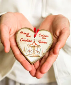 Primul meu Craciun Carusel - ornament personalizat fetita sau baiat