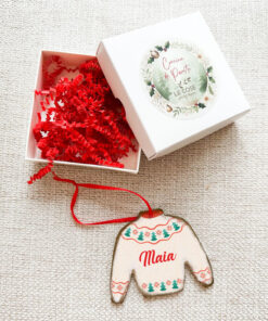 Ornament Personalizat Pulover de Craciun Braduti