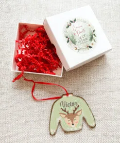 Ornament Personalizat Pulover de Craciun Ren