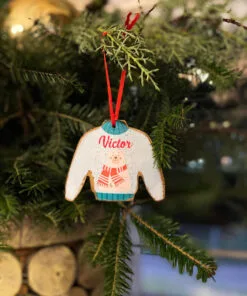 Alternative view of Ornament Personalizat Pulover de Craciun Urs