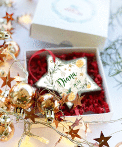 Stea Portocale - Ornament de Craciun personalizat