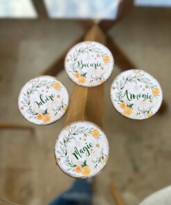 Suporturi pahare Portocale Craciun