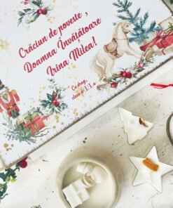 Alternative view of Set Craciun Învățător cu lumânări din ceara naturala