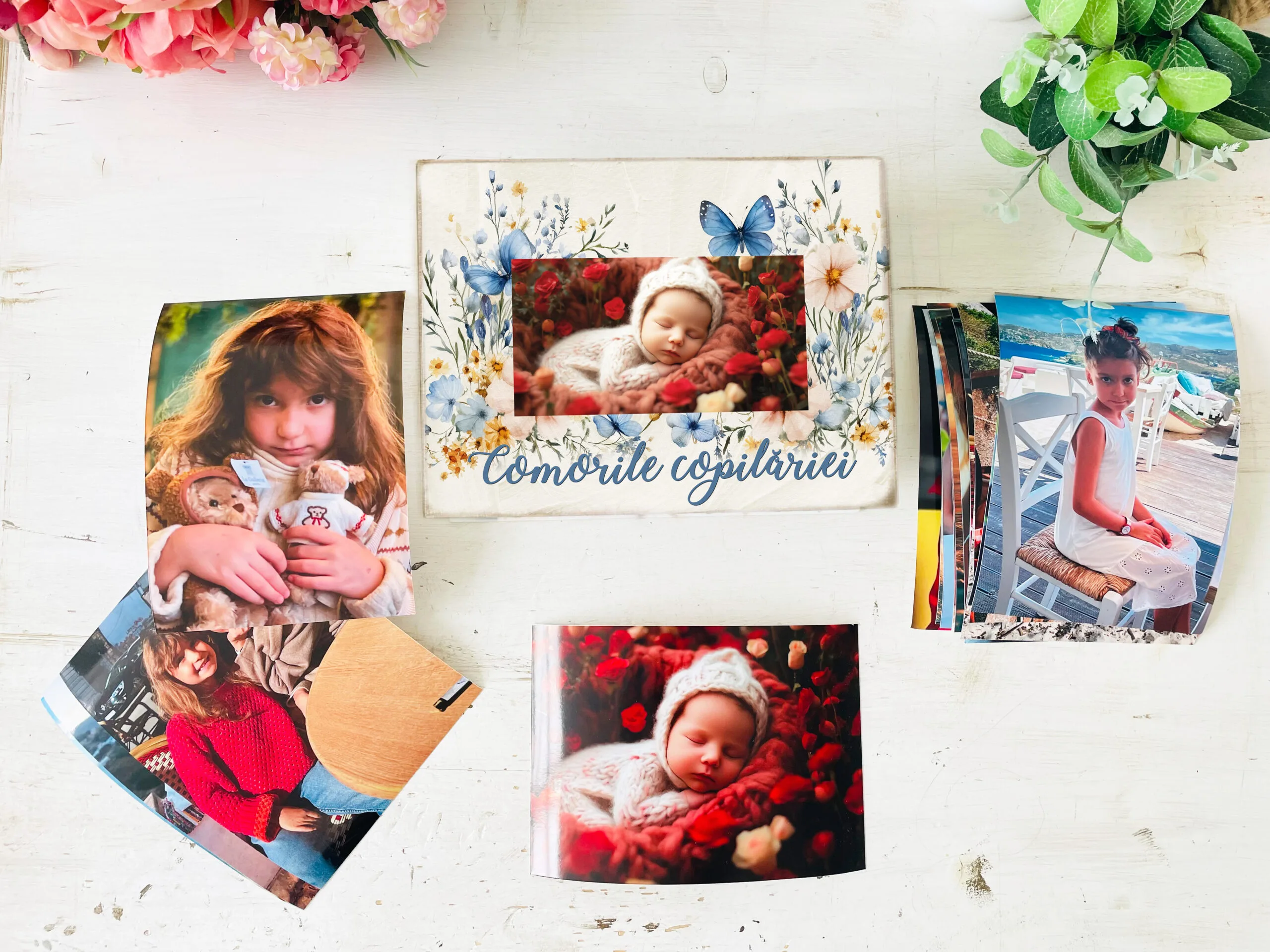 Set Cadou Personalizat Amintiri Copii- Carte cu Fotografiile Tale