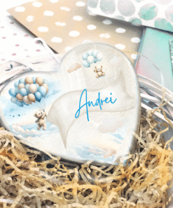 Set 10  Marturii personalizate Ursulet in zbor