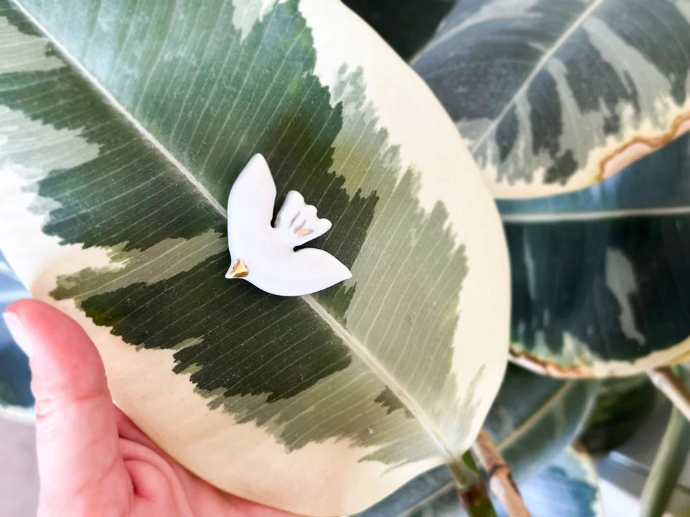 Brosa Pasare din Portelan - Editie Limitata - imagine 4