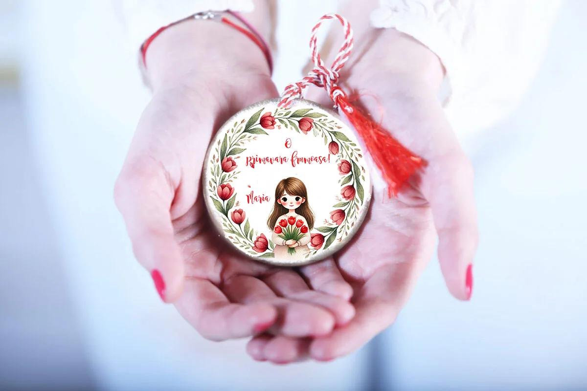 Martisor personalizat cu drag - Fetita