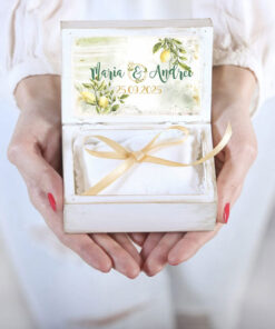 Cutiuta verighete personalizata - Lamai