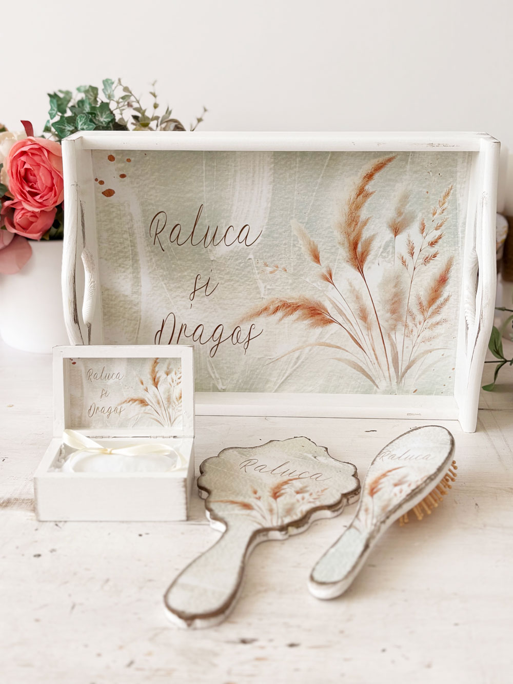 Tava miresei personalizata Boho - imagine 2