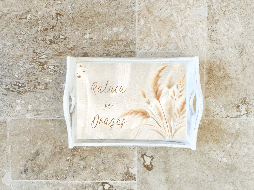 Tava miresei personalizata Boho