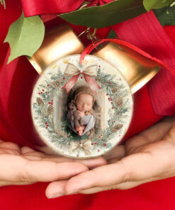 Craciun Coronita Foto - ornament cu fotografia ta