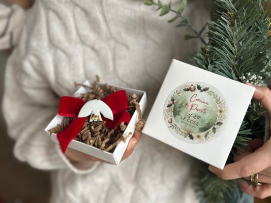 Brosa Pasare din Portelan- Editie limitata Crăciun