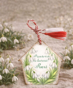 Martisor personalizat casuta Ghiocei